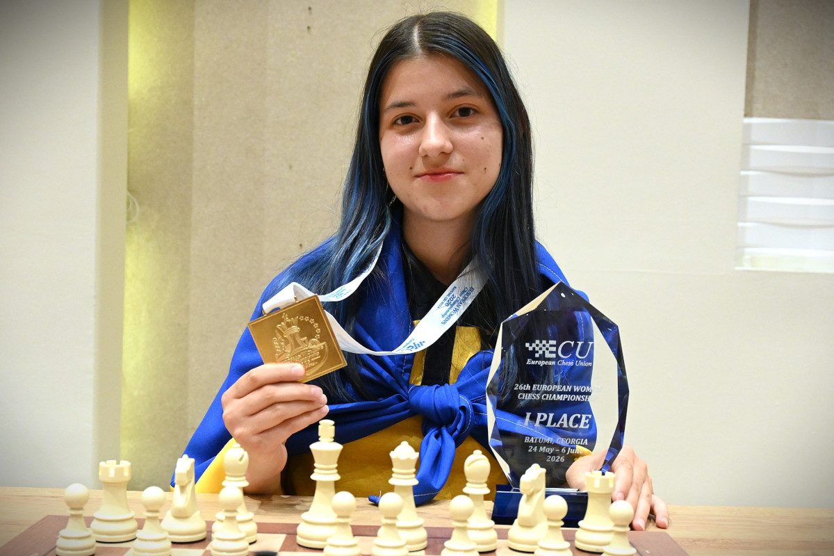 Anastasiia Hnatyshyn de 15 años sorprende al ganar el Campeonato Europeo Femenino