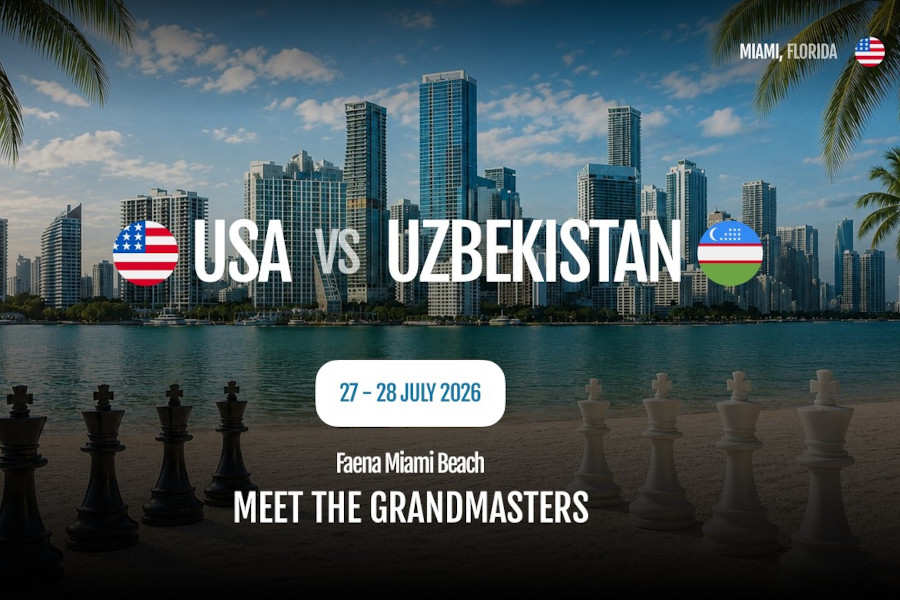 WR Chess Miami - Estados Unidos vs. Uzbekistán: Día 1