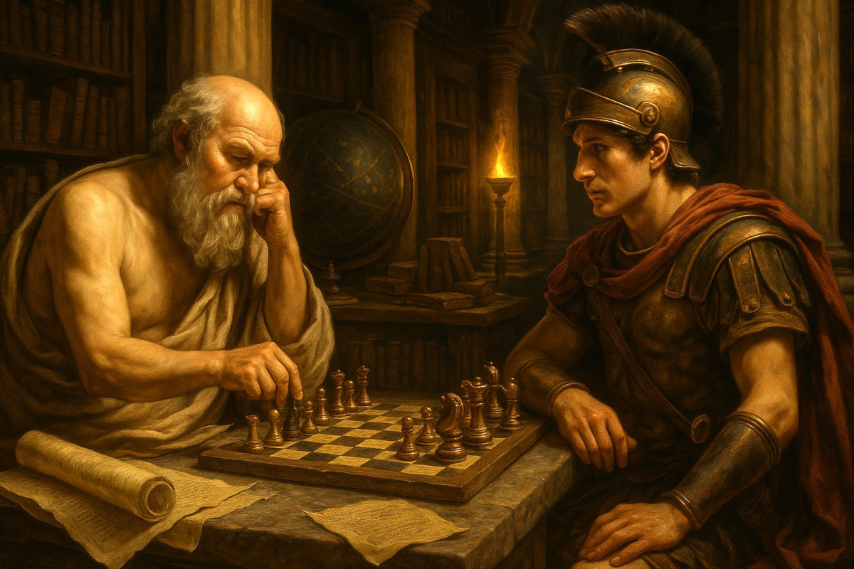 Filosofía antigua y juegos de estrategia