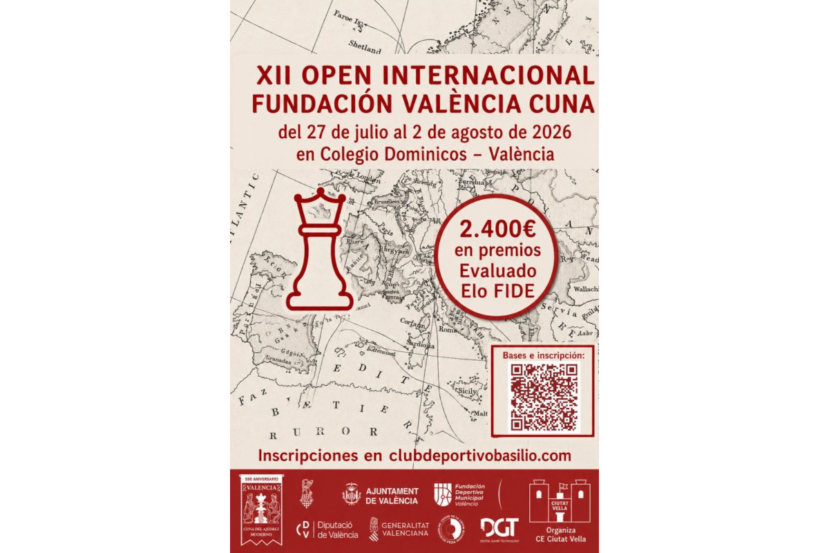 Presentación del XII Open Fundación Valencia Cuna del Ajedrez Moderno